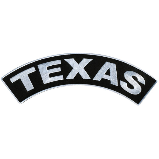 Texas 12” X 3” Top Rocker Patch