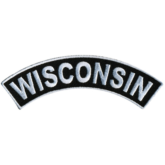Wisconsin 4” X 1” Top Rocker Patch