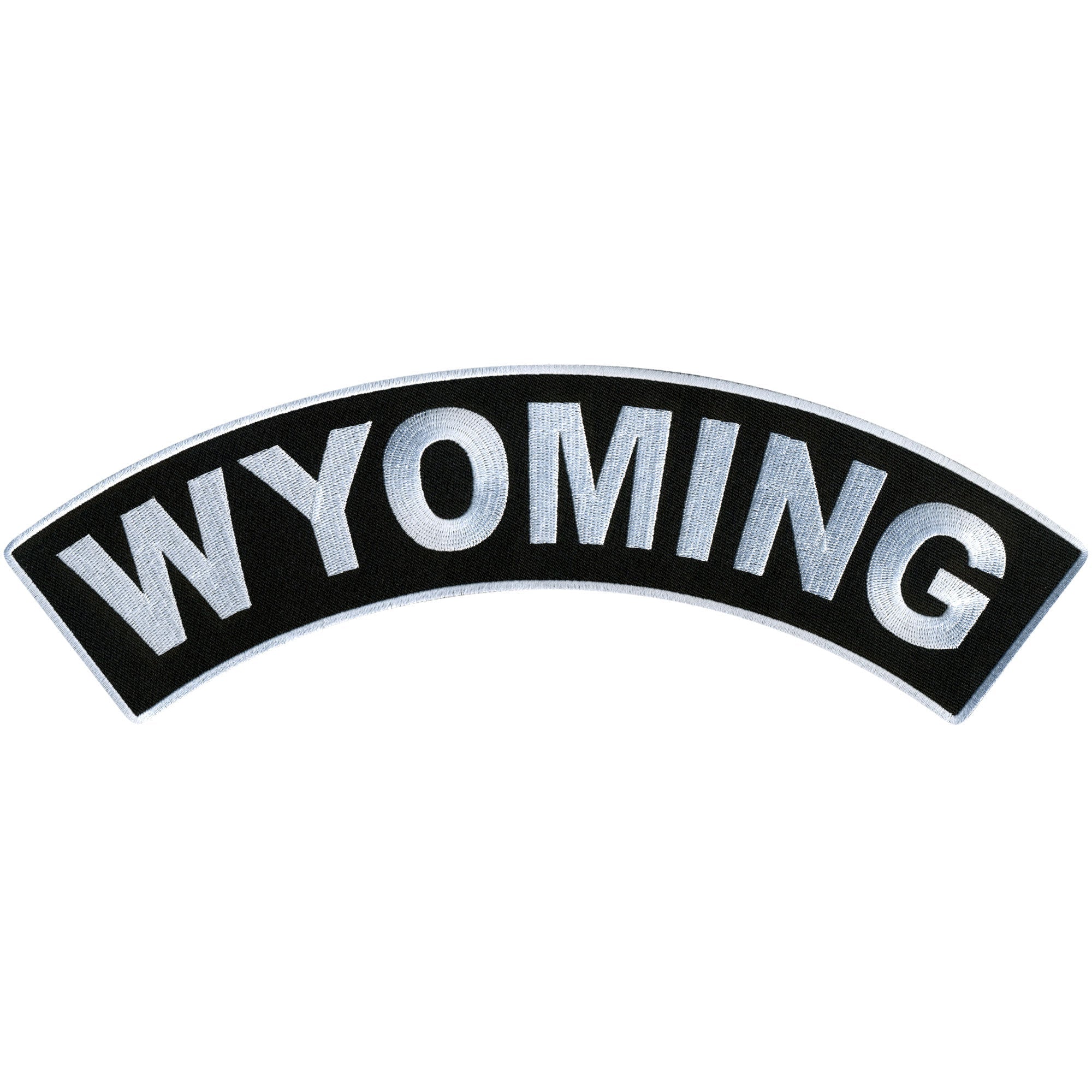Wyoming 12” X 3” Top Rocker Patch