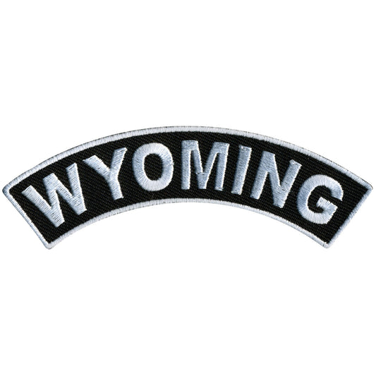 Wyoming 4” X 1” Top Rocker Patch