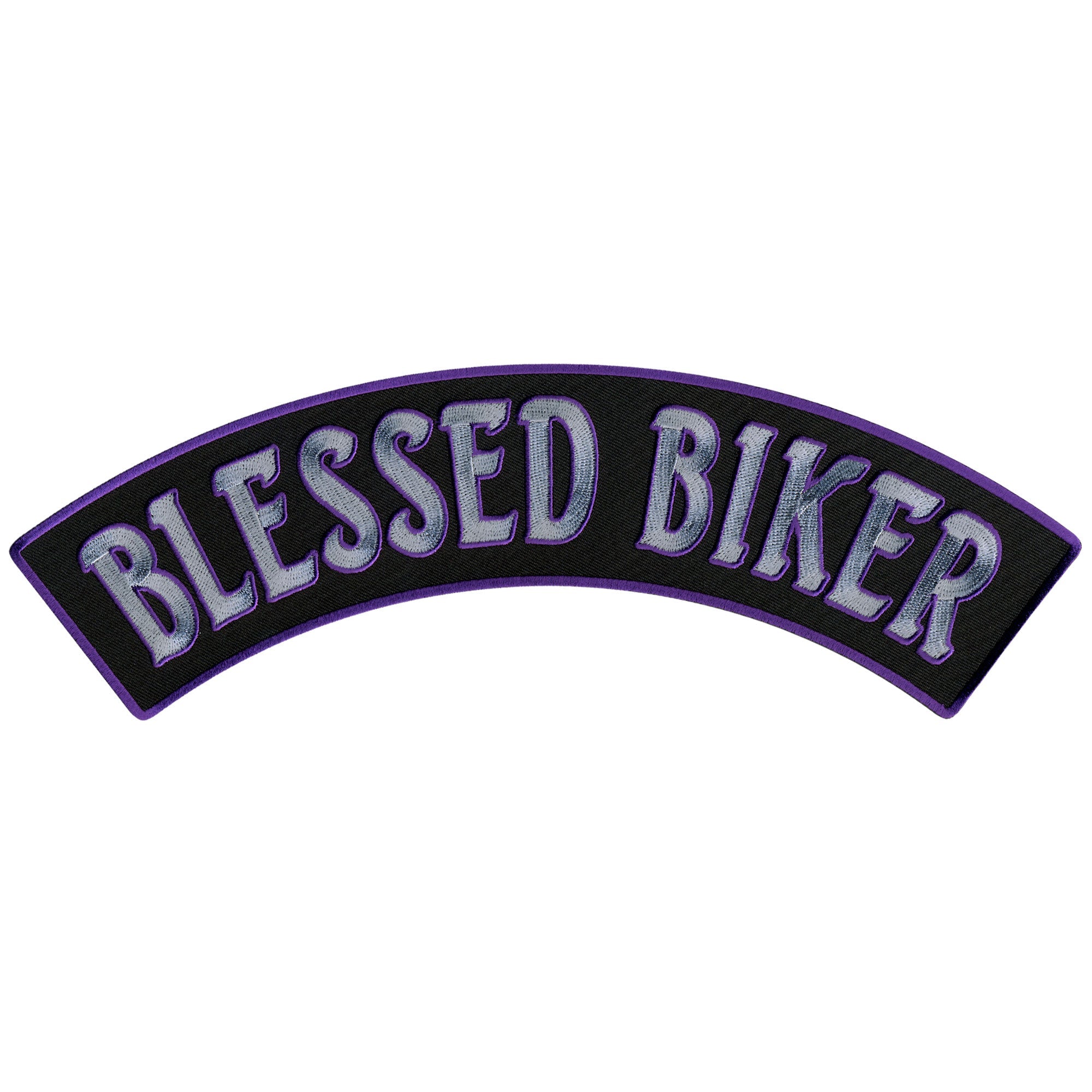 Blessed Biker 12” X 3” Top Rocker Patch