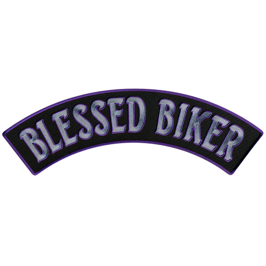 Blessed Biker 12” X 3” Top Rocker Patch
