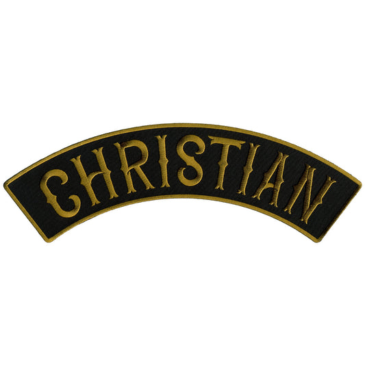 Christian 12” X 3” Top Rocker Patch