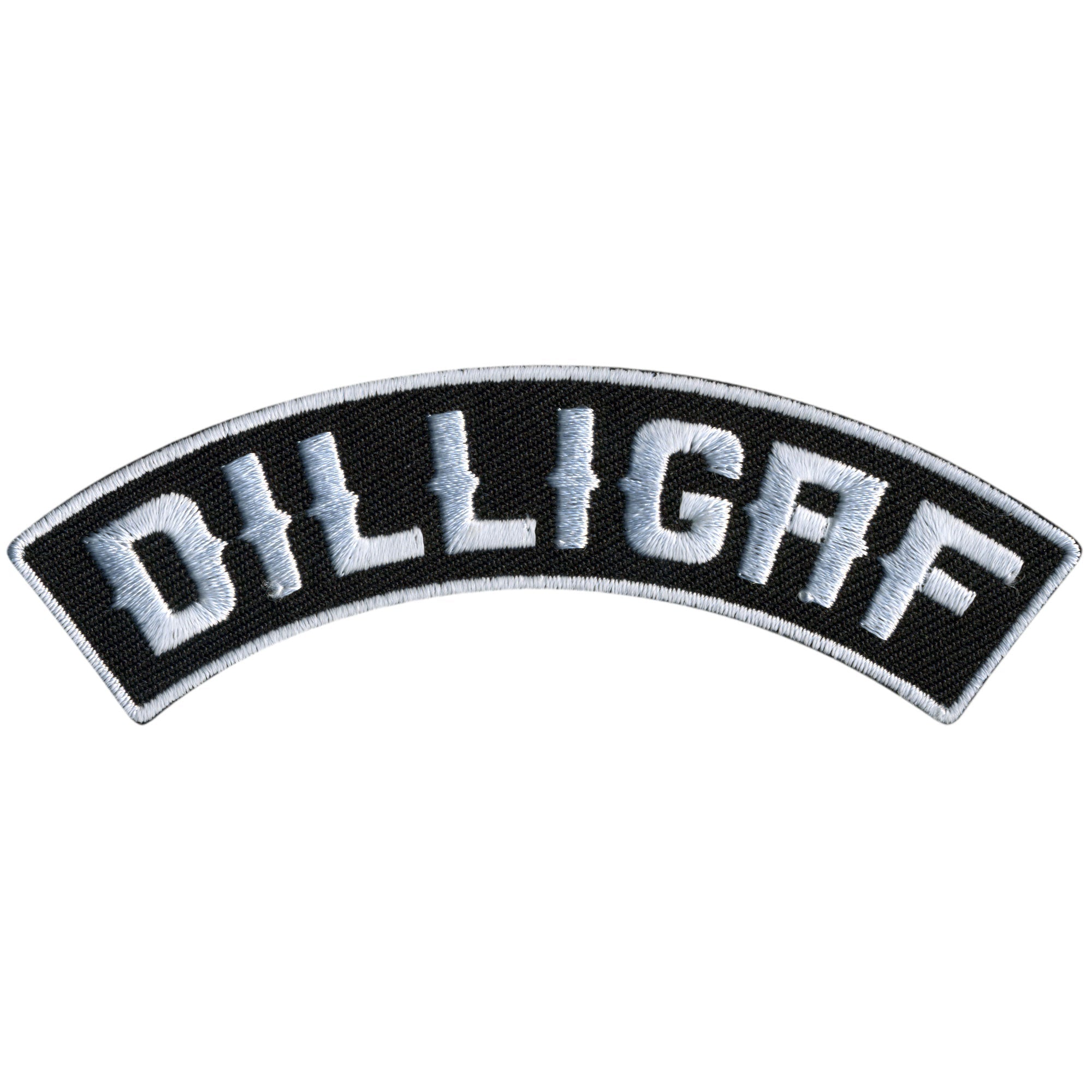 DILLIGAF 4” X 1” Top Rocker Patch