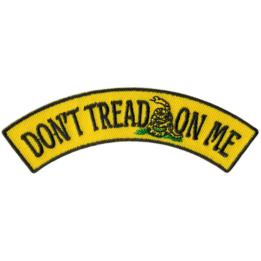 Don't Tread On Me 4” X 1” Top Rocker Patch