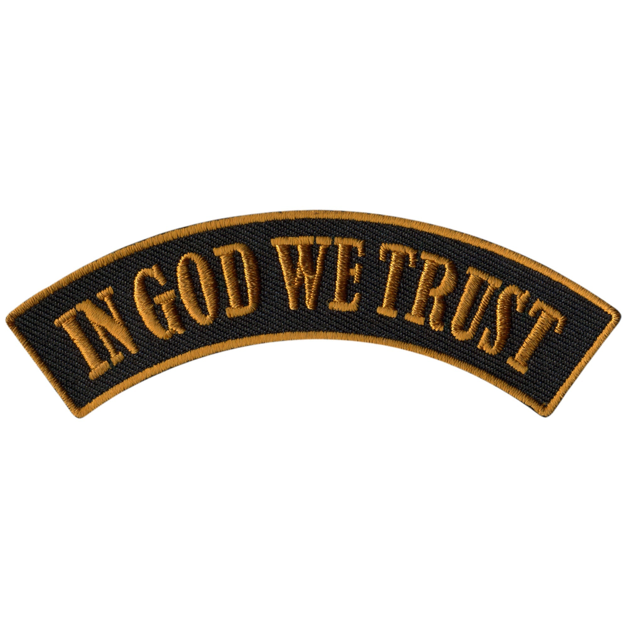 In God We Trust 4” X 1” Top Rocker Patch