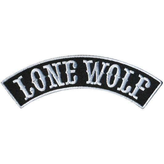Lone Wolf 4” X 1” Top Rocker Patch