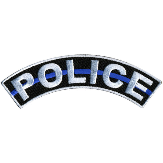 Police 4” X 1” Top Rocker Patch