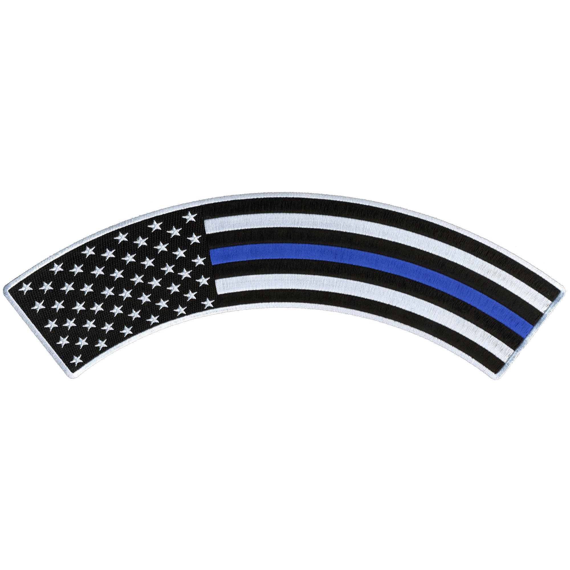Thin Blue Line 12” X 3” Top Rocker Patch