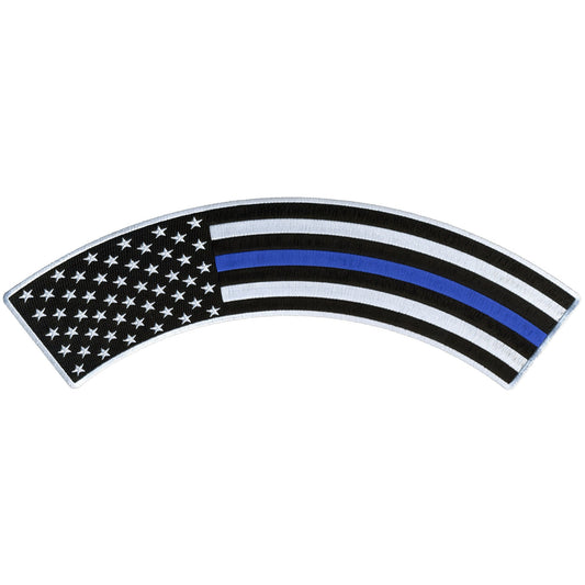 Thin Blue Line 12” X 3” Top Rocker Patch