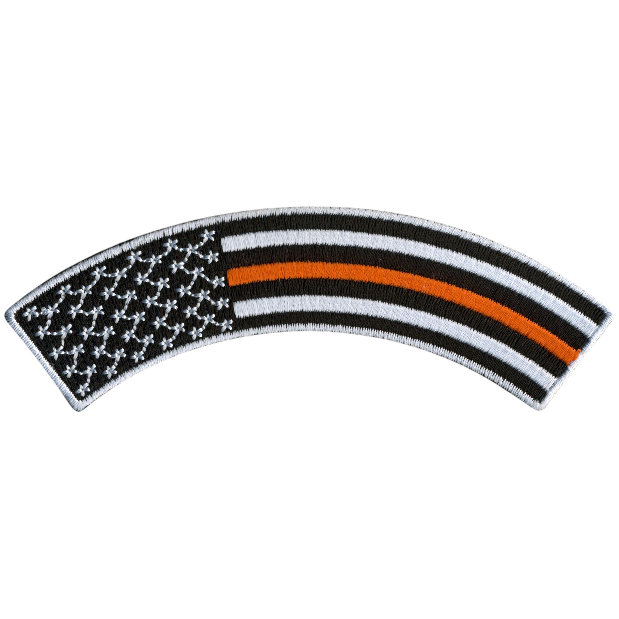 Thin Orange Line 4” X 1” Top Rocker Patch