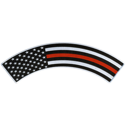 Thin Red Line 12” X 3” Top Rocker Patch
