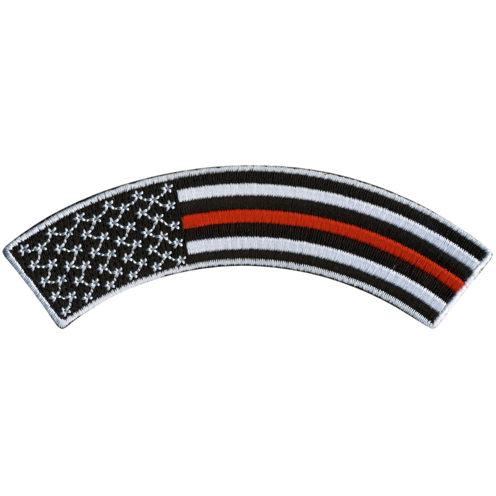 Thin Red Line 4” X 1” Top Rocker Patch