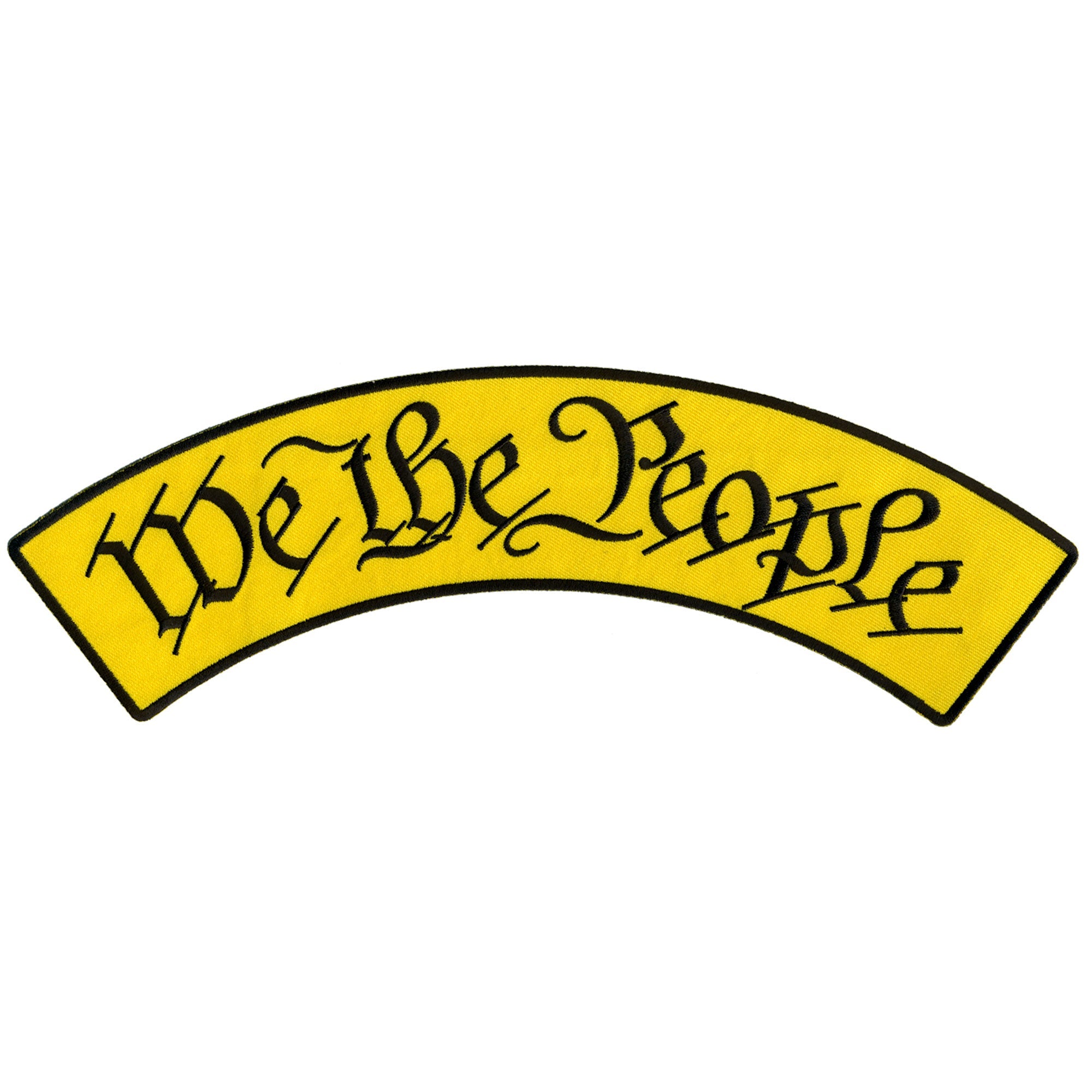 We The People 12” X 3” Top Rocker Patch