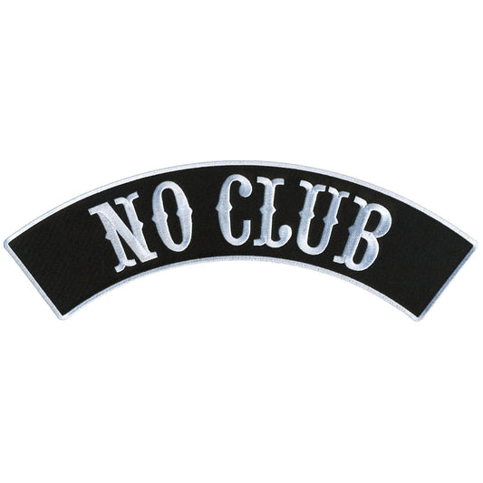 No Club 12” X 3” Top Rocker Patch