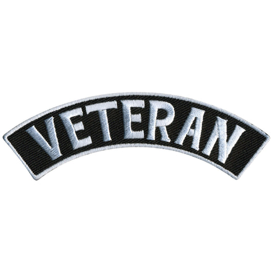Veteran 4” X 1” Top Rocker Patch