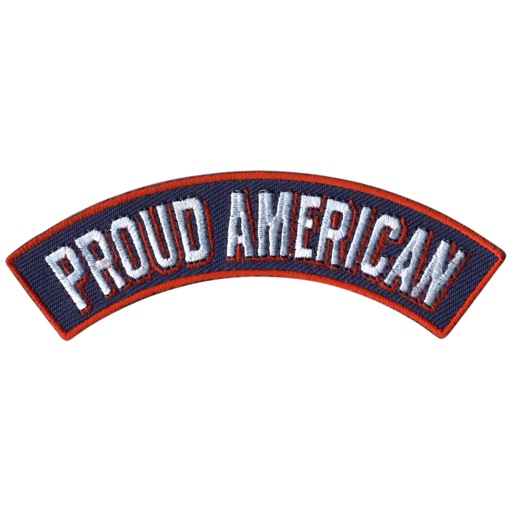 Proud American 4” X 1” Top Rocker Patch