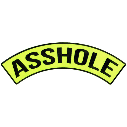 Asshole 12" X 3" Top Rocker Patch