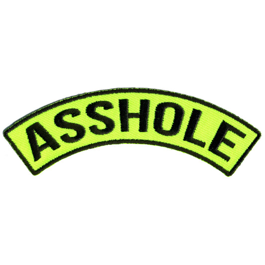 Asshole 4” X 1” Top Rocker Patch