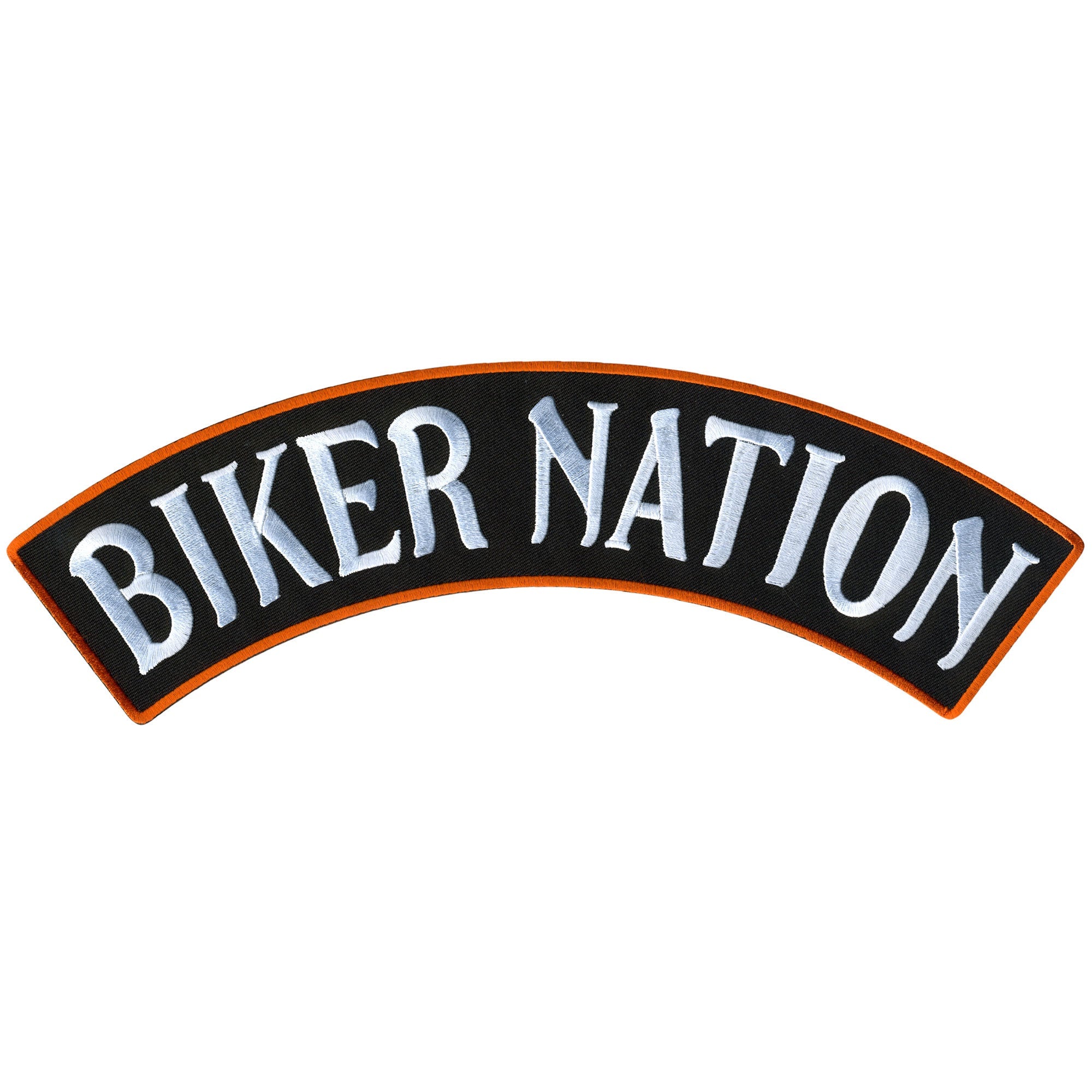 Biker Nation 12" X 3" Top Rocker Patch