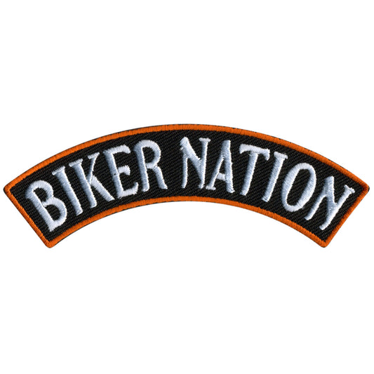 Biker Nation 4” X 1” Top Rocker Patch