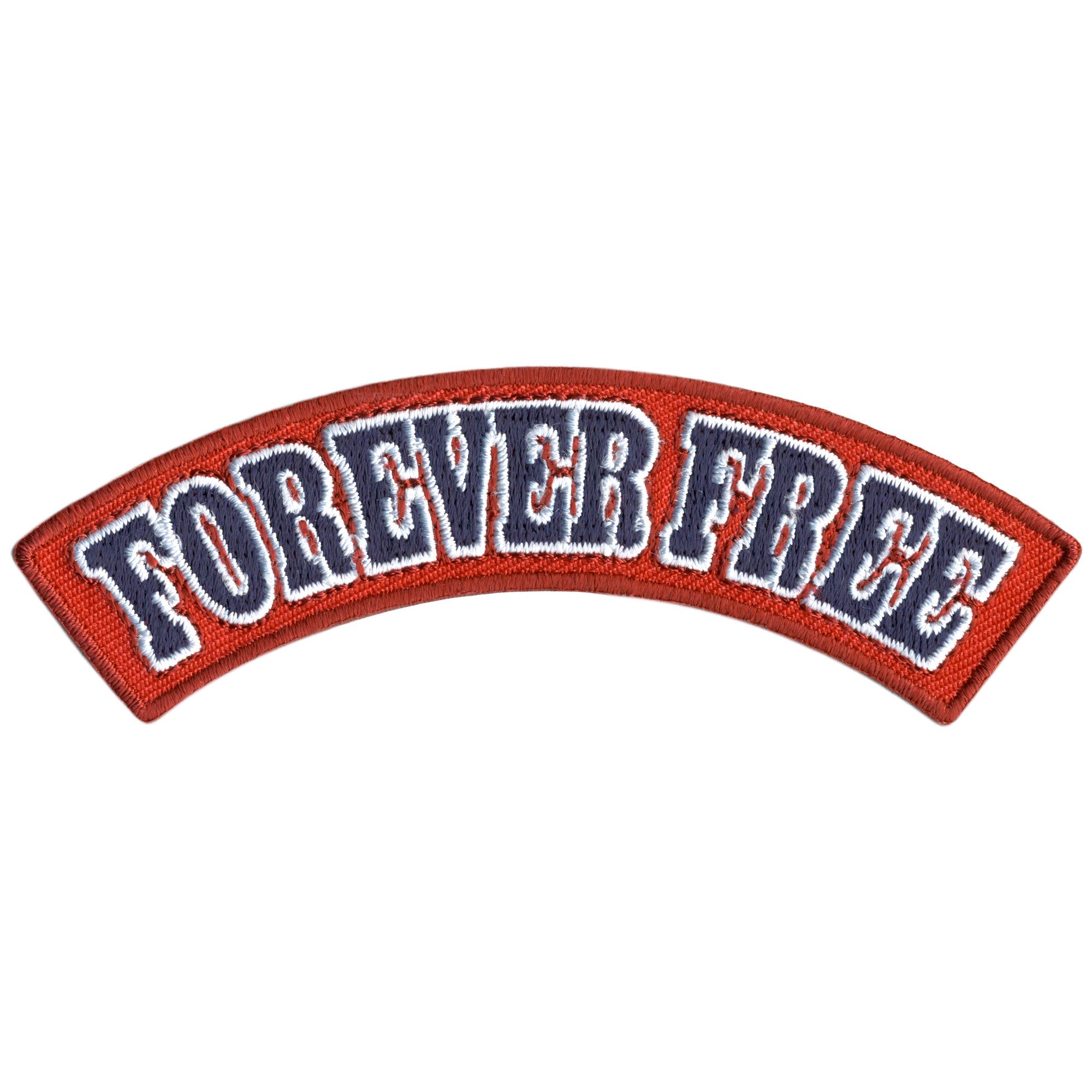 Forever Free 4" X 1" Top Rocker Patch