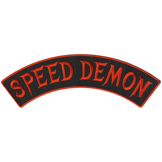 Speed Demon 12" X 3" Top Rocker Patch