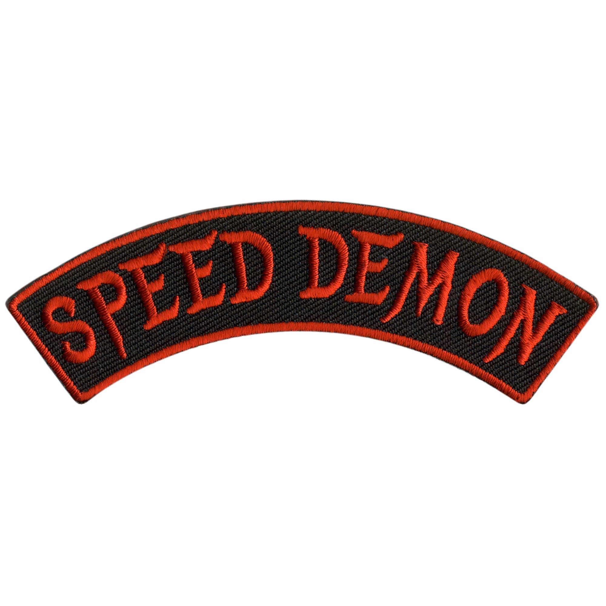 Speed Demon 4” X 1” Top Rocker Patch