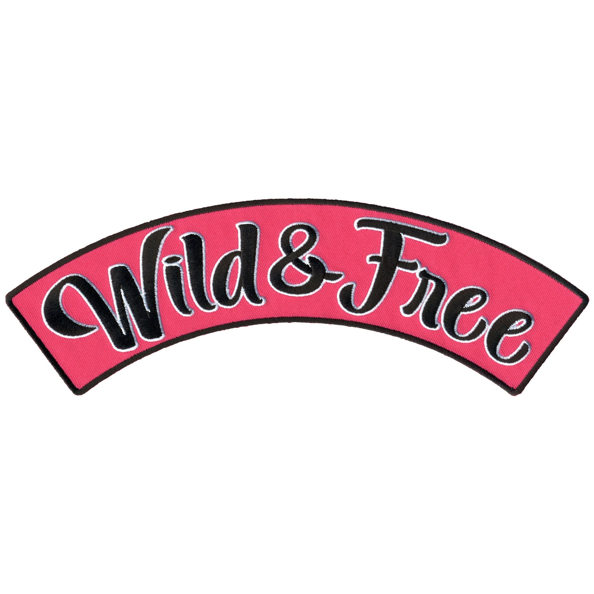 Wild & Free 10" X 2" Top Rocker Patch