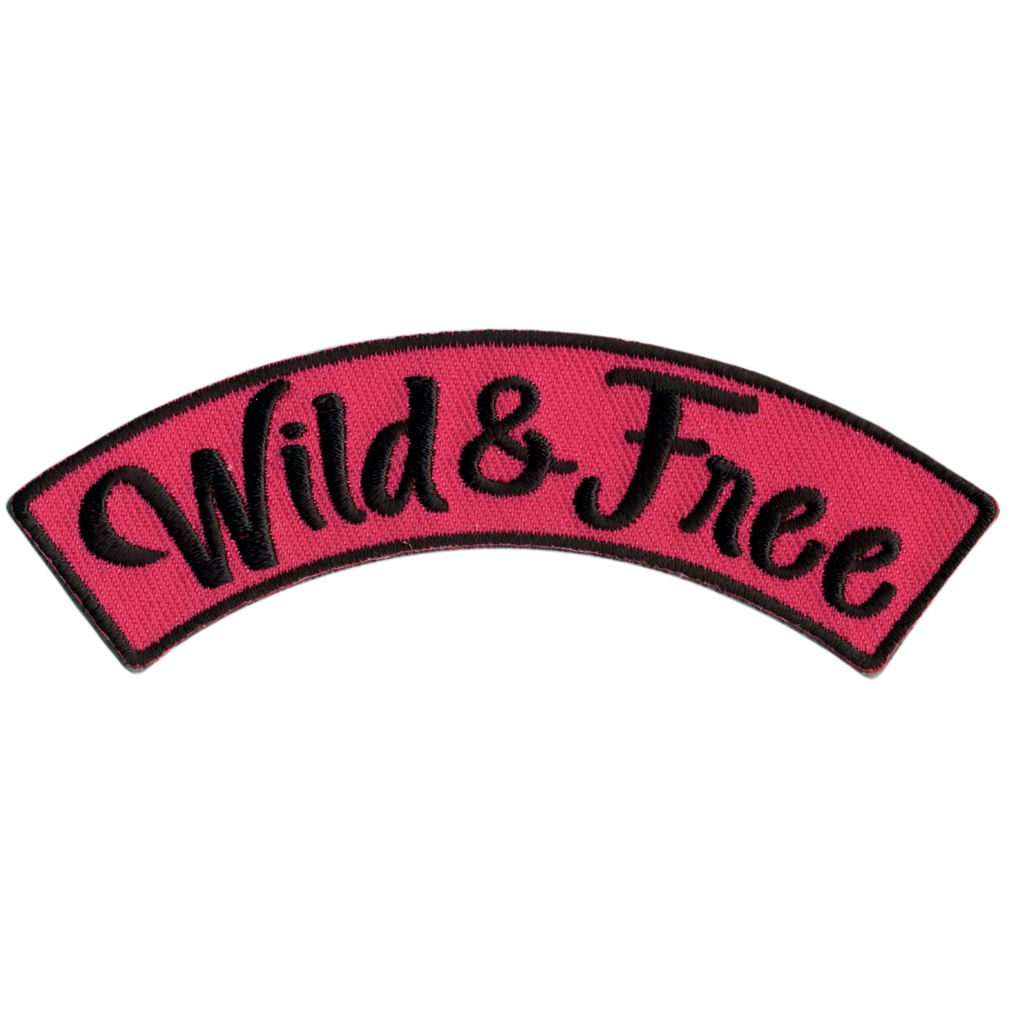 Wild & Free 4” X 1” Top Rocker Patch