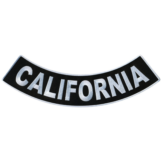 California 12” X 3” Bottom Rocker Patch