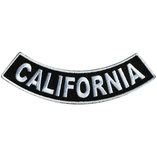 California 4” X 1” Bottom Rocker Patch