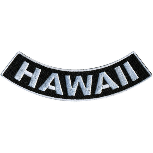 Hawaii 4” X 1” Bottom Rocker Patch