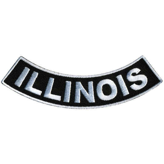 Illinois 4” X 1” Bottom Rocker Patch