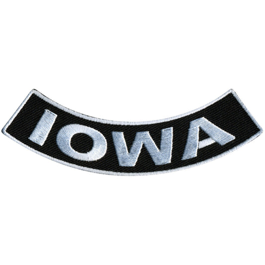 Iowa 4” X 1” Bottom Rocker Patch
