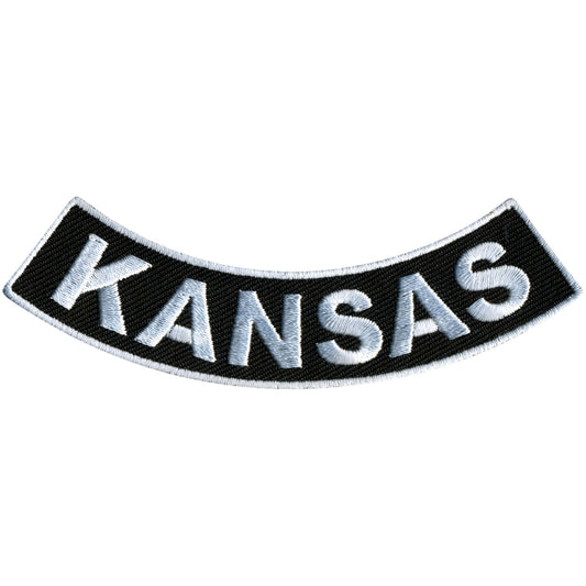 Kansas 4” X 1” Bottom Rocker Patch