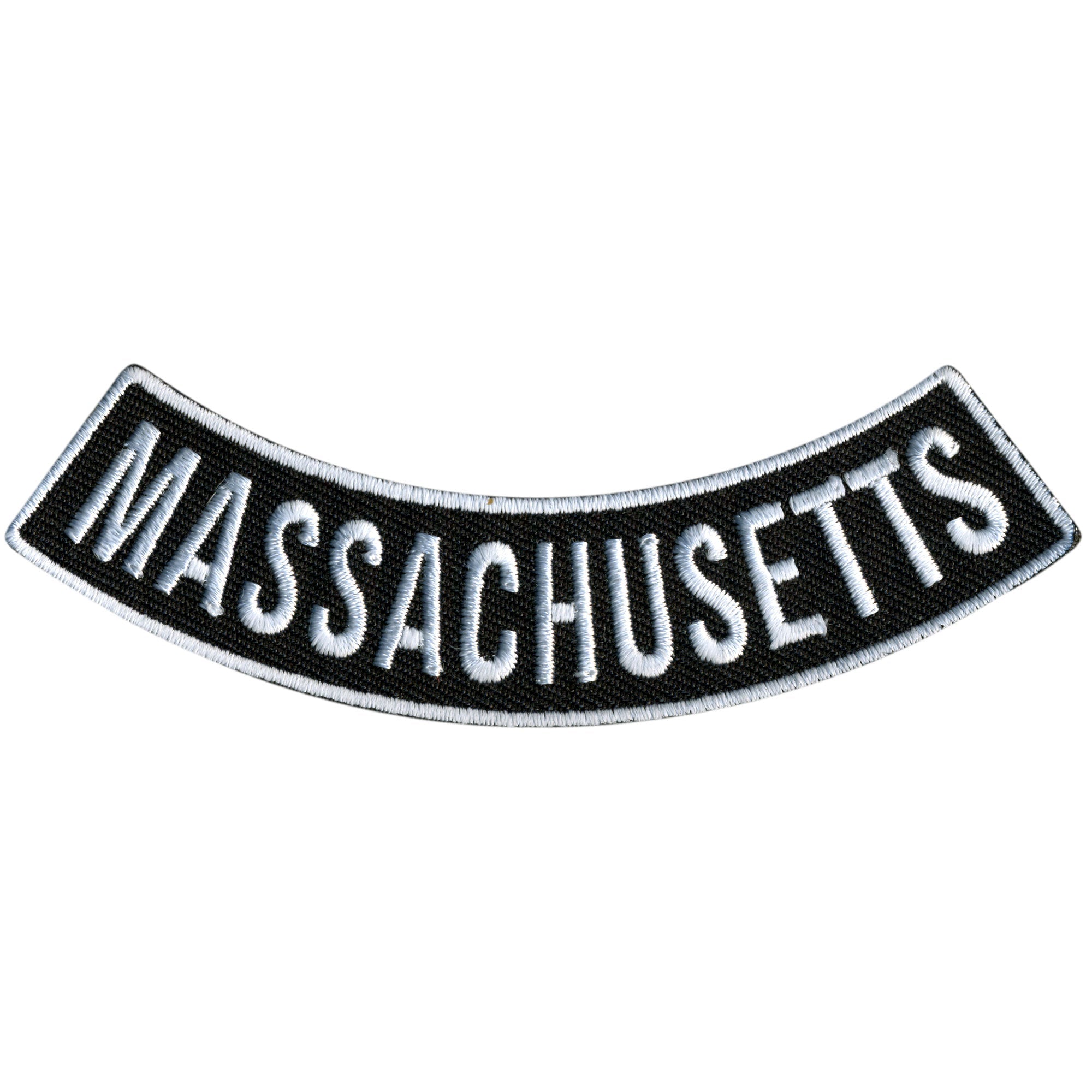 Massachusetts 4” X 1” Bottom Rocker Patch