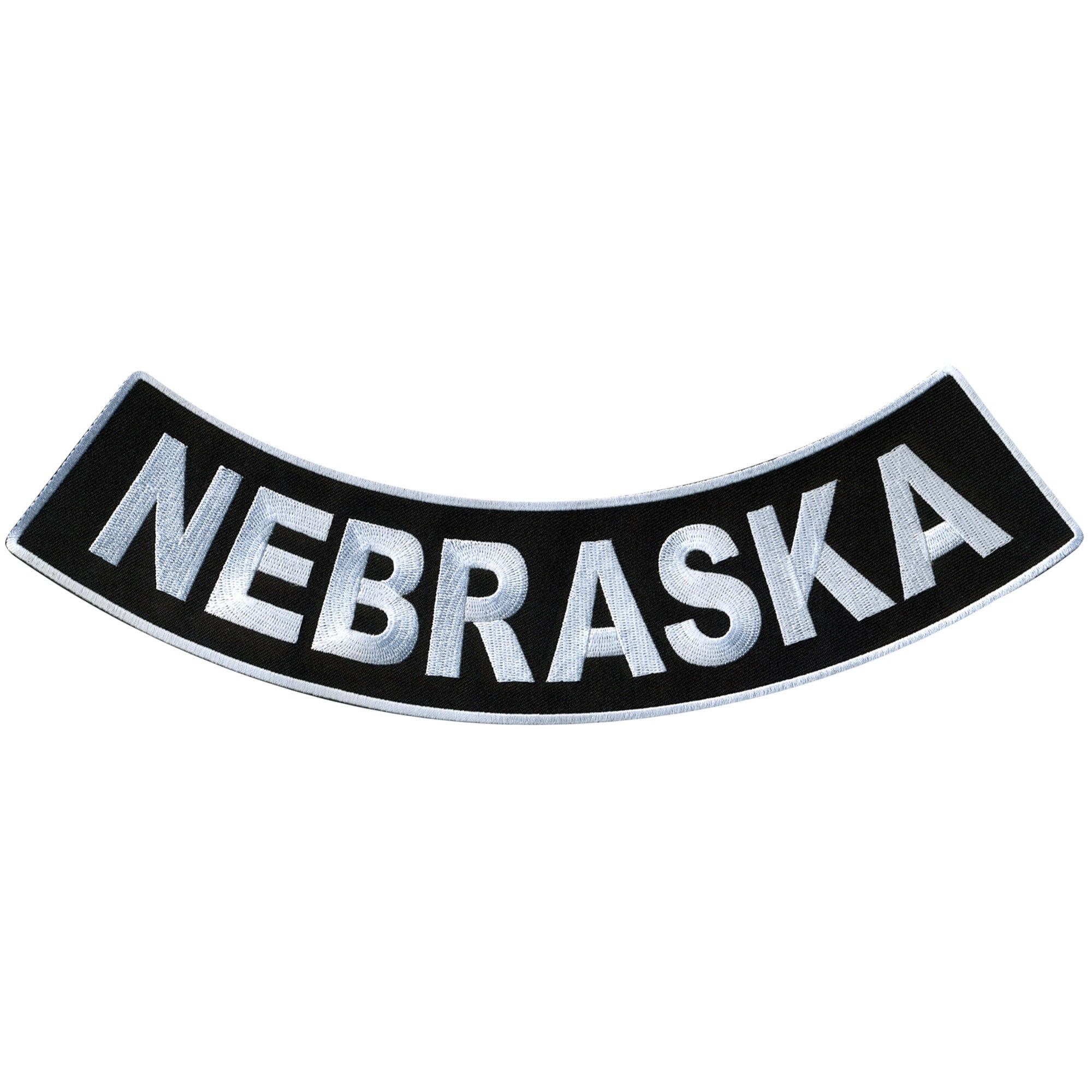 Nebraska 12” X 3” Bottom Rocker Patch