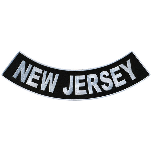 New Jersey 12” X 3” Bottom Rocker Patch