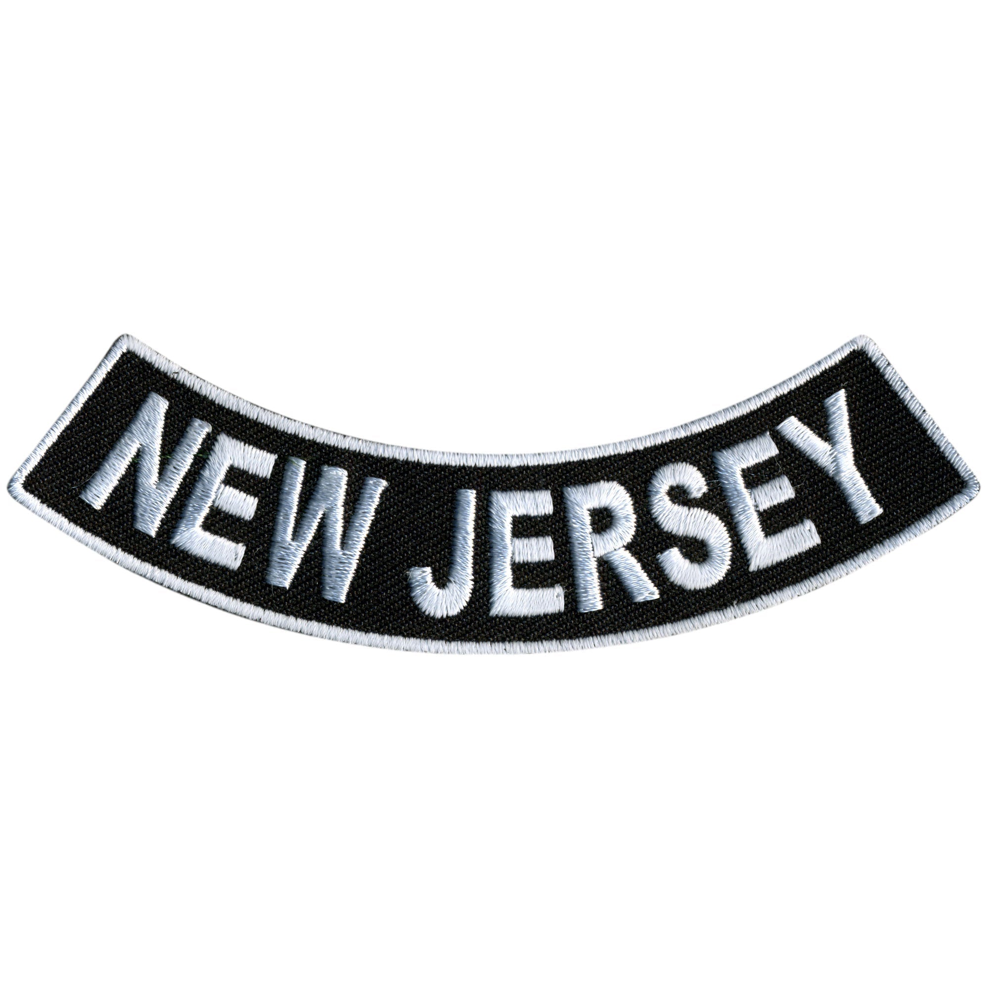 New Jersey 4” X 1” Bottom Rocker Patch
