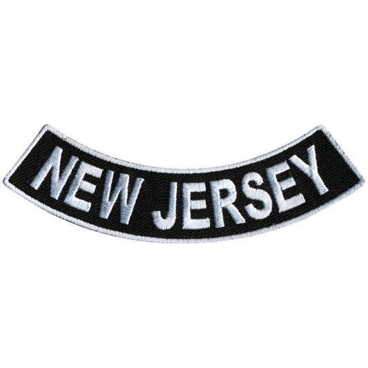 New Jersey 4” X 1” Bottom Rocker Patch
