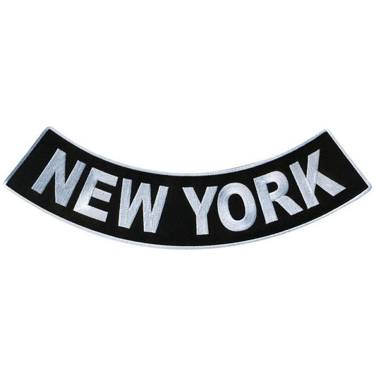 New York 12” X 3” Bottom Rocker Patch