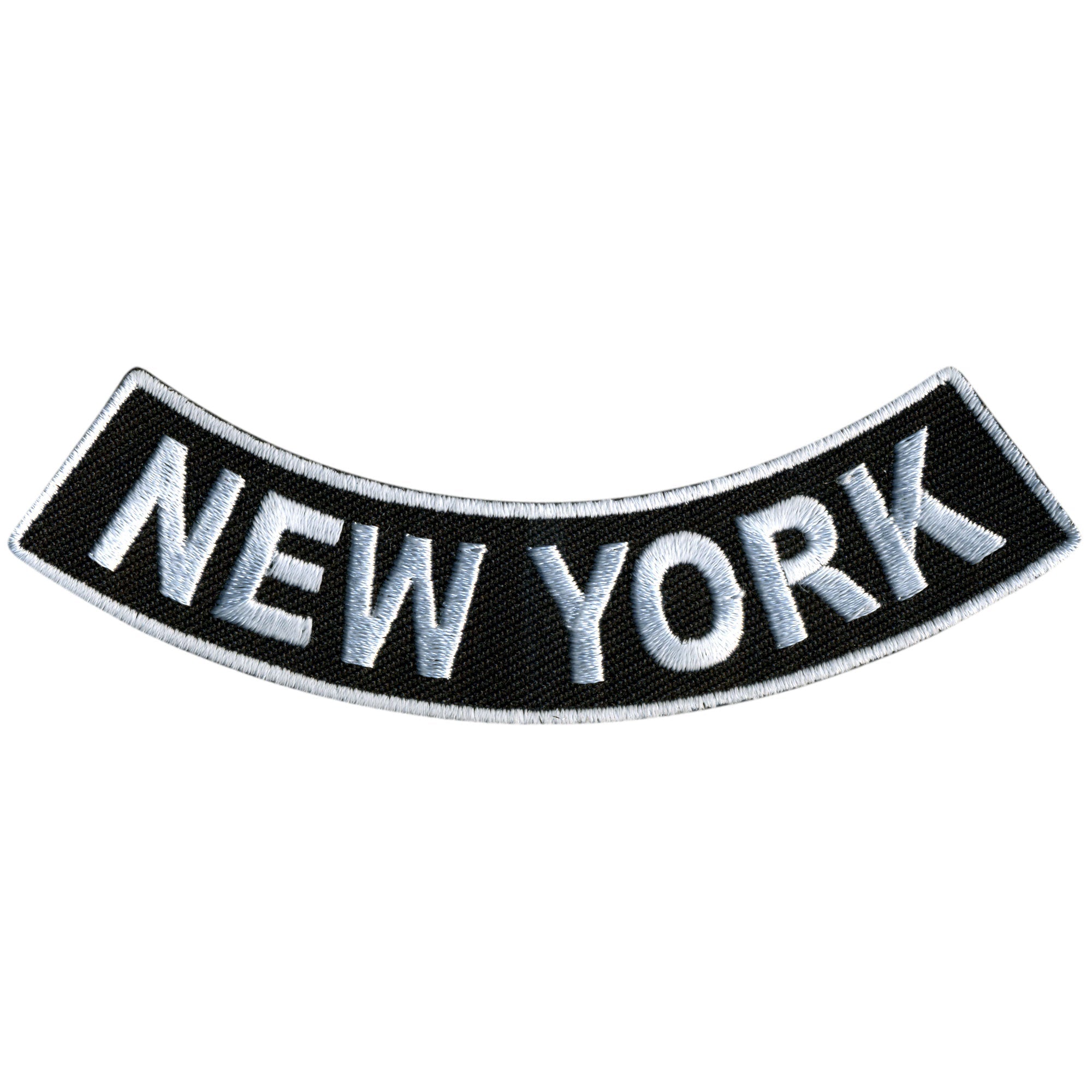 New York 4” X 1” Bottom Rocker Patch