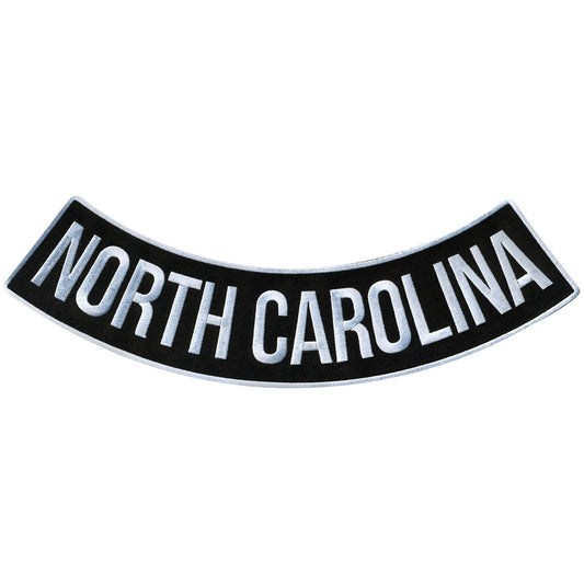 North Carolina 12” X 3” Bottom Rocker Patch