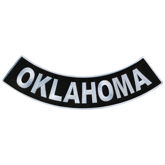 Oklahoma 12” X 3” Bottom Rocker Patch