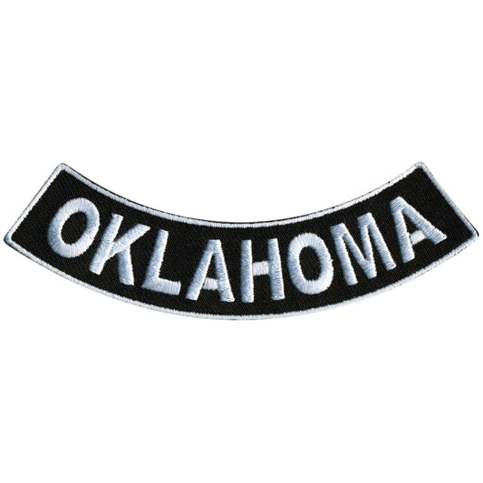 Oklahoma 4” X 1” Bottom Rocker Patch