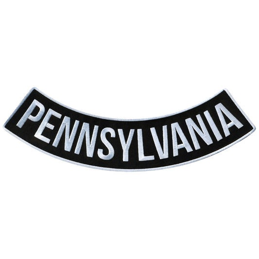 Pennsylvania 12” X 3” Bottom Rocker Patch