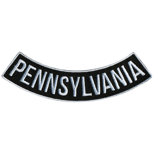 Pennsylvania 4” X 1” Bottom Rocker Patch