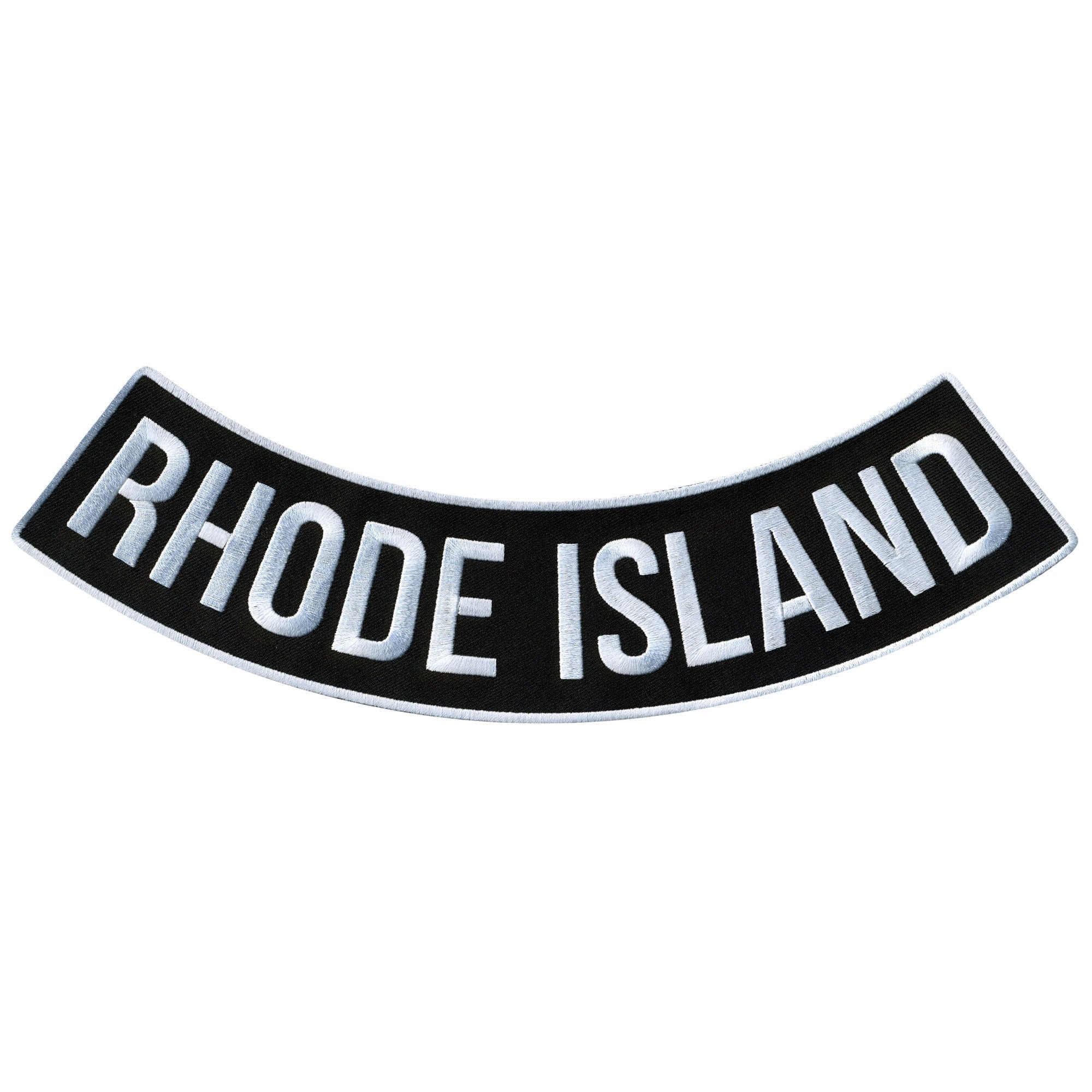 Rhode Island 12” X 3” Bottom Rocker Patch