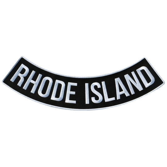 Rhode Island 12” X 3” Bottom Rocker Patch